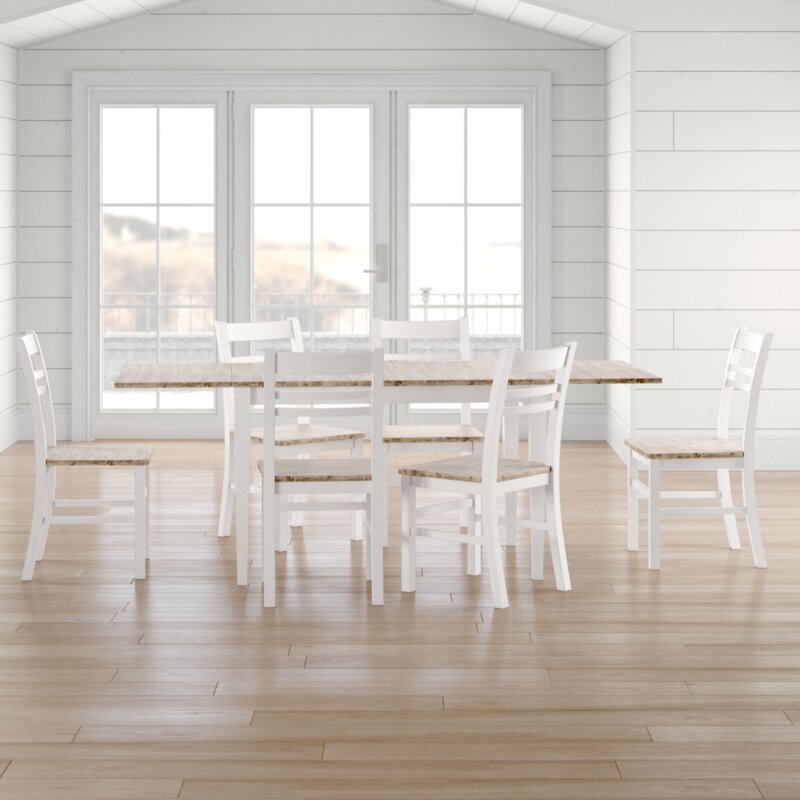 Breakwater Bay Chatham Extendable Dining Table And 6 Chairs & Reviews ...